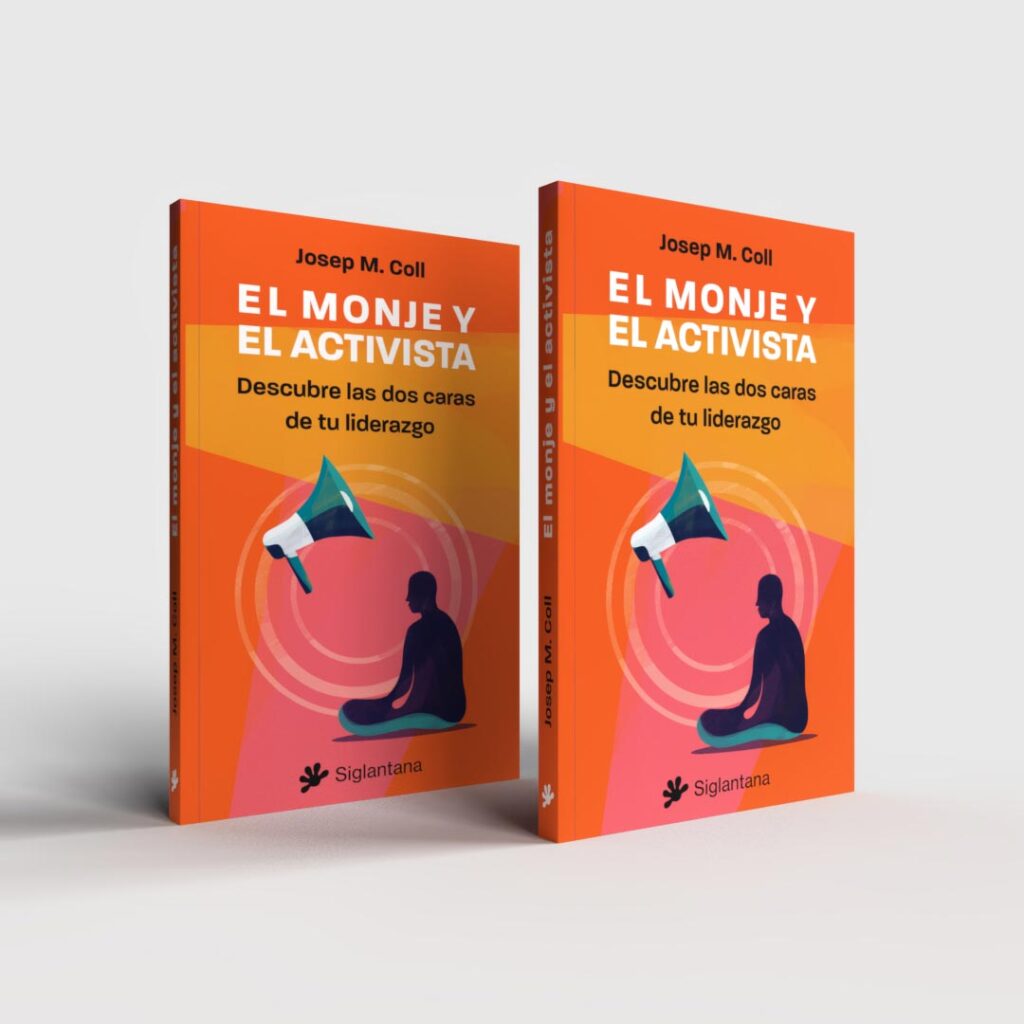 el libro el monje y el activista, portada del libro